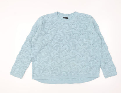 Womens UK Size 16 Marks and Spencer Blue Pullover Jumper