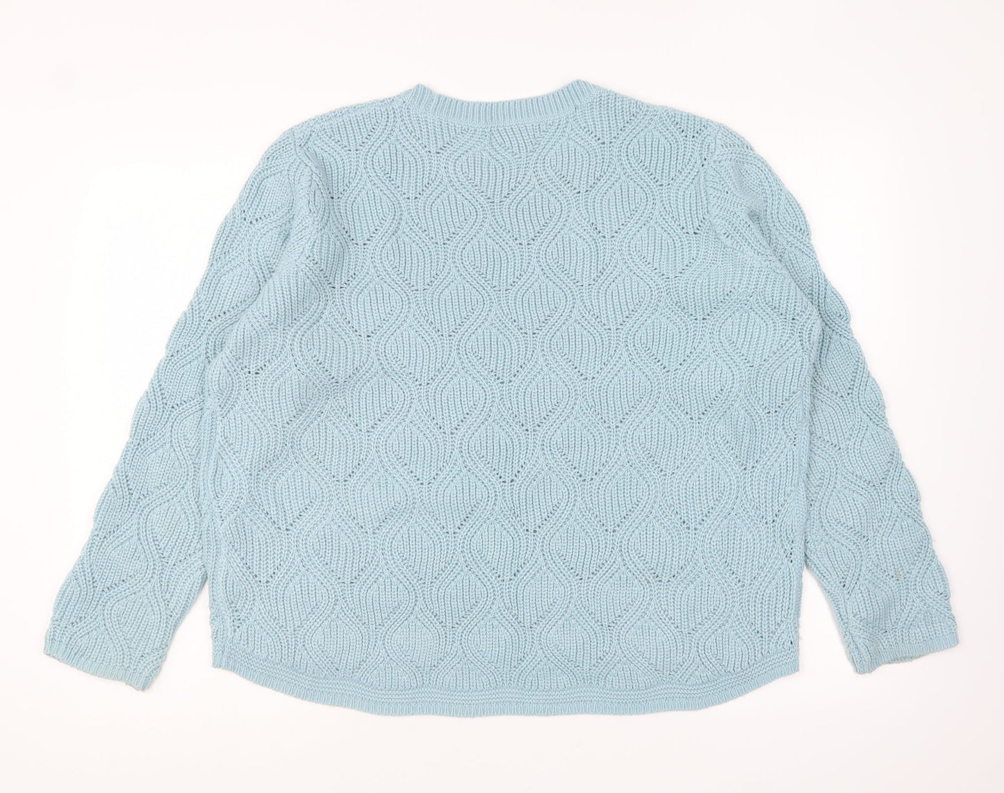 Womens UK Size 16 Marks and Spencer Blue Pullover Jumper