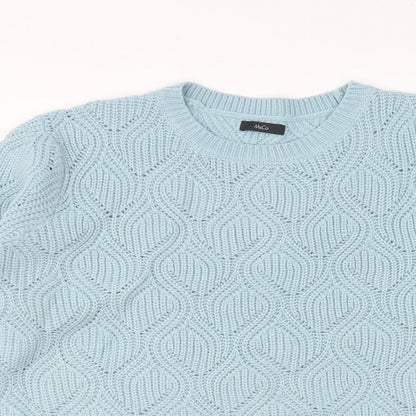 Womens UK Size 16 Marks and Spencer Blue Pullover Jumper
