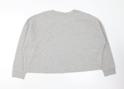 Primark Womens Grey Cotton Pullover Sweatshirt Size L Pullover - Cali Varsity Training