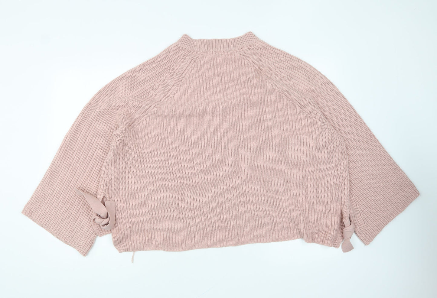 George Womens Pink Round Neck Acrylic Pullover Jumper Size 22