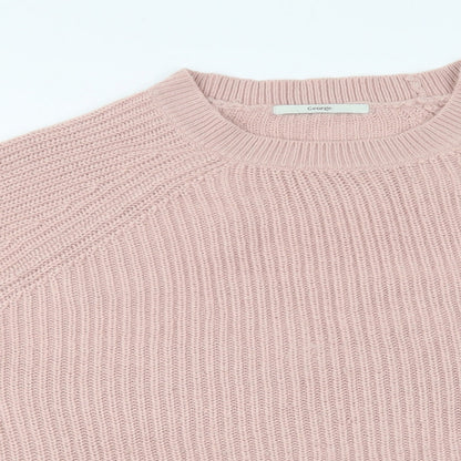 George Womens Pink Round Neck Acrylic Pullover Jumper Size 22