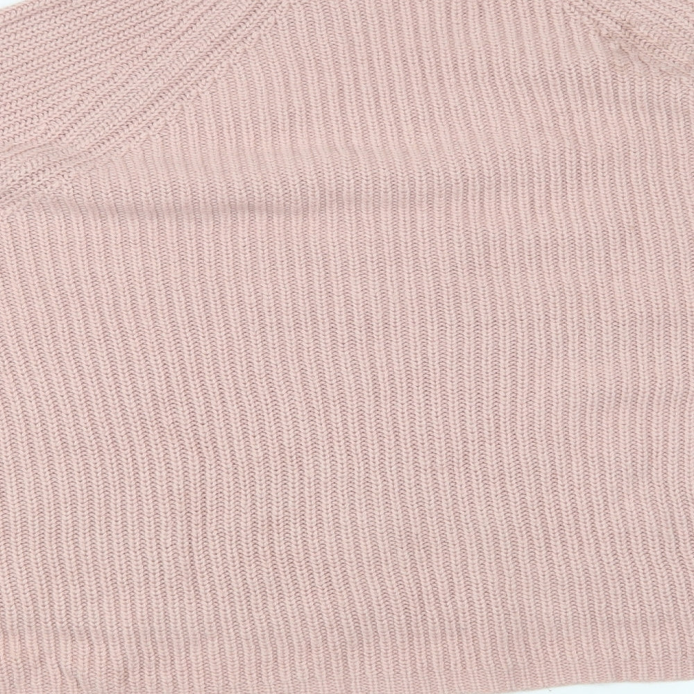 George Womens Pink Round Neck Acrylic Pullover Jumper Size 22