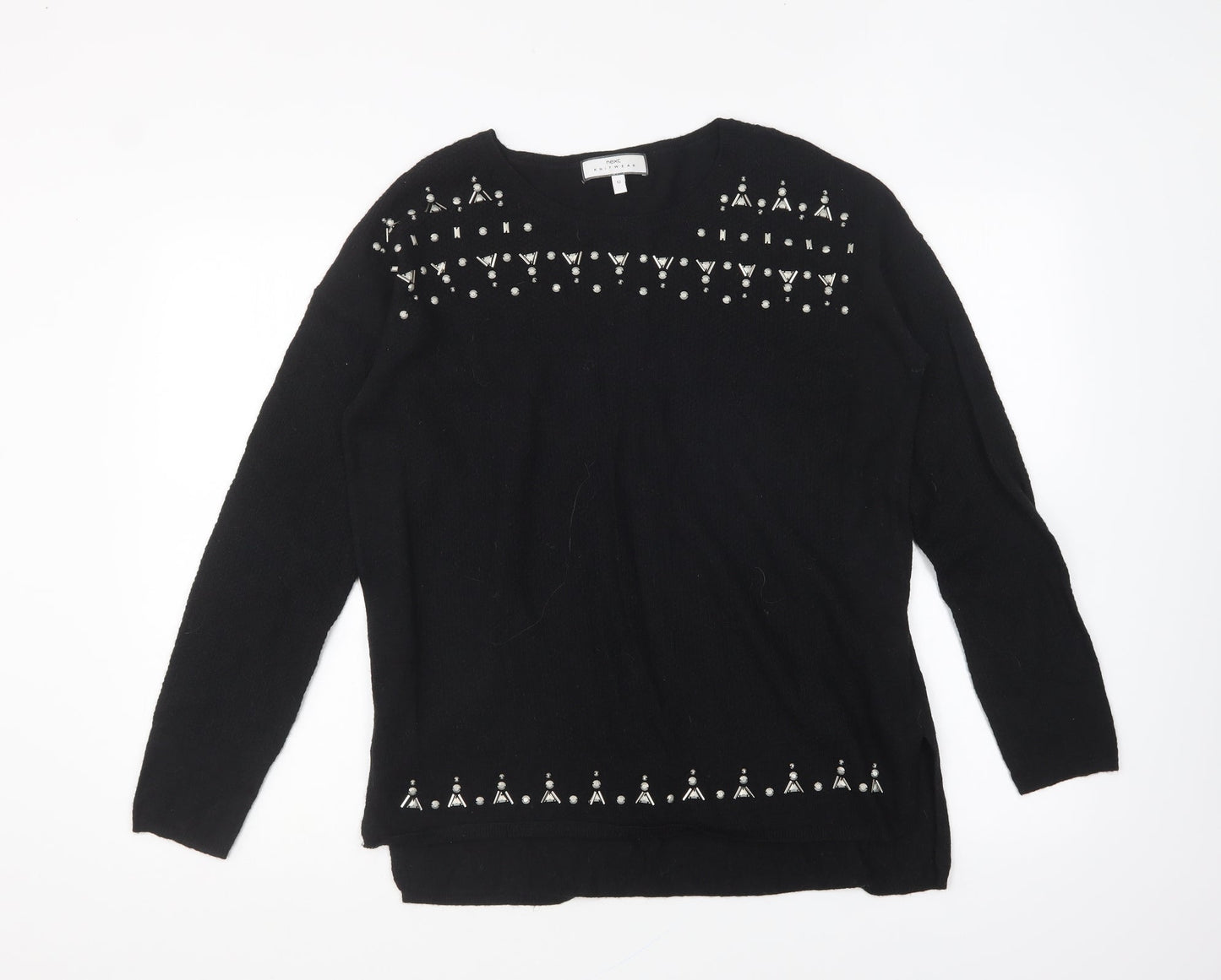 Womens UK Size 12 NEXT Black Pullover Jumper