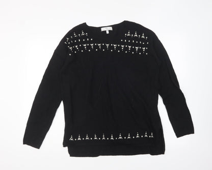 Womens UK Size 12 NEXT Black Pullover Jumper