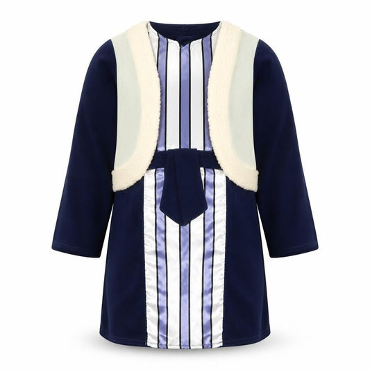 Made By Elves Boys Blue Striped Polyester One Piece Size 3-4 Years - Fancy Dress