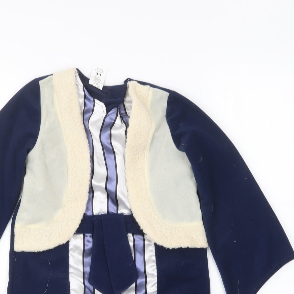 Made By Elves Boys Blue Striped Polyester One Piece Size 3-4 Years - Fancy Dress