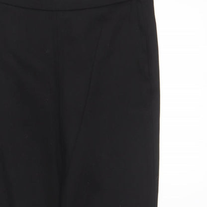 Womens UK Size 12 Savida Regular Fit Capri Black Trousers