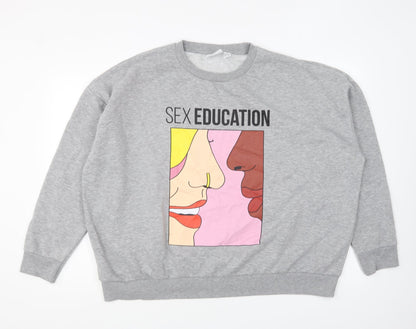 Primark Womens Grey Polyester Pullover Sweatshirt Size XL Pullover - Sex Education