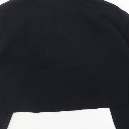 Topshop Womens Black Cotton Pullover Sweatshirt Size S Pullover - Darling