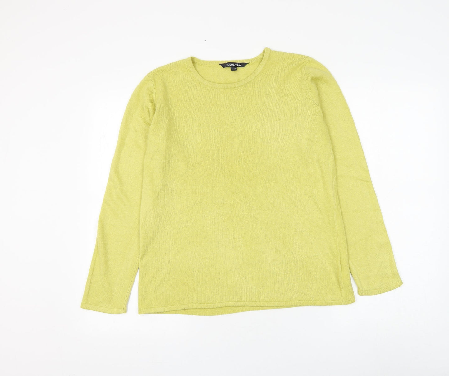 Womens UK Size 12 Bonmarché Yellow Pullover Jumper