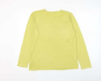 Womens UK Size 12 Bonmarché Yellow Pullover Jumper