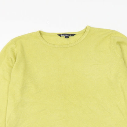Womens UK Size 12 Bonmarché Yellow Pullover Jumper