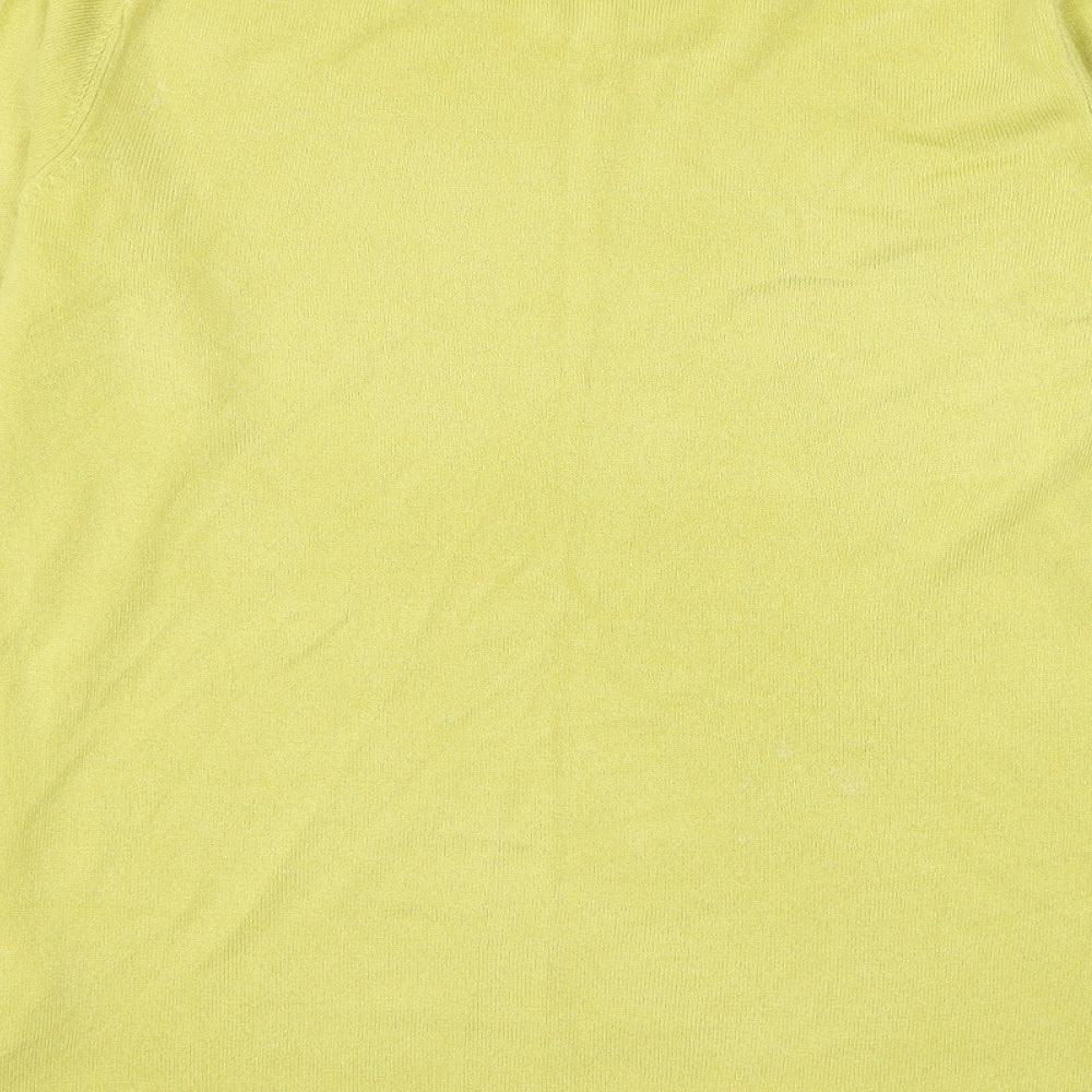 Womens UK Size 12 Bonmarché Yellow Pullover Jumper