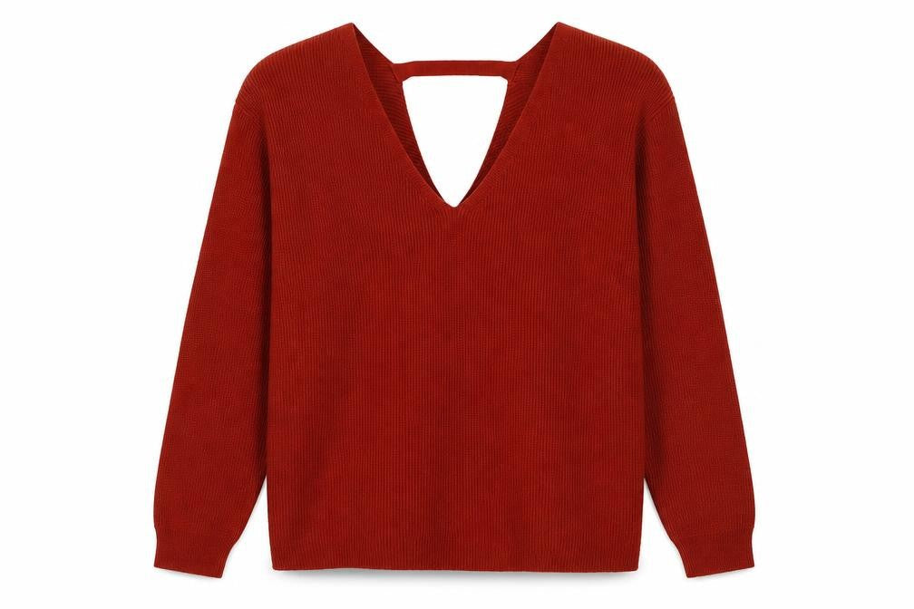 Womens UK Size 12 Primark Orange Pullover Jumper