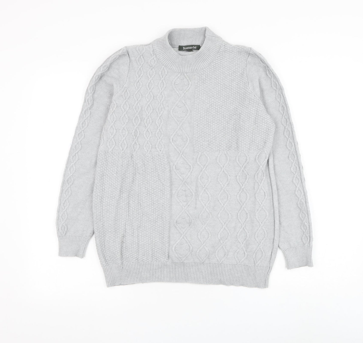 Womens UK Size 14 Bonmarché Grey Pullover Jumper