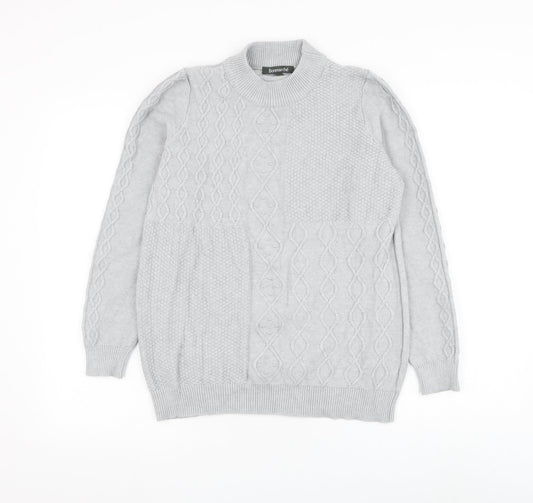 Womens UK Size 14 Bonmarché Grey Pullover Jumper