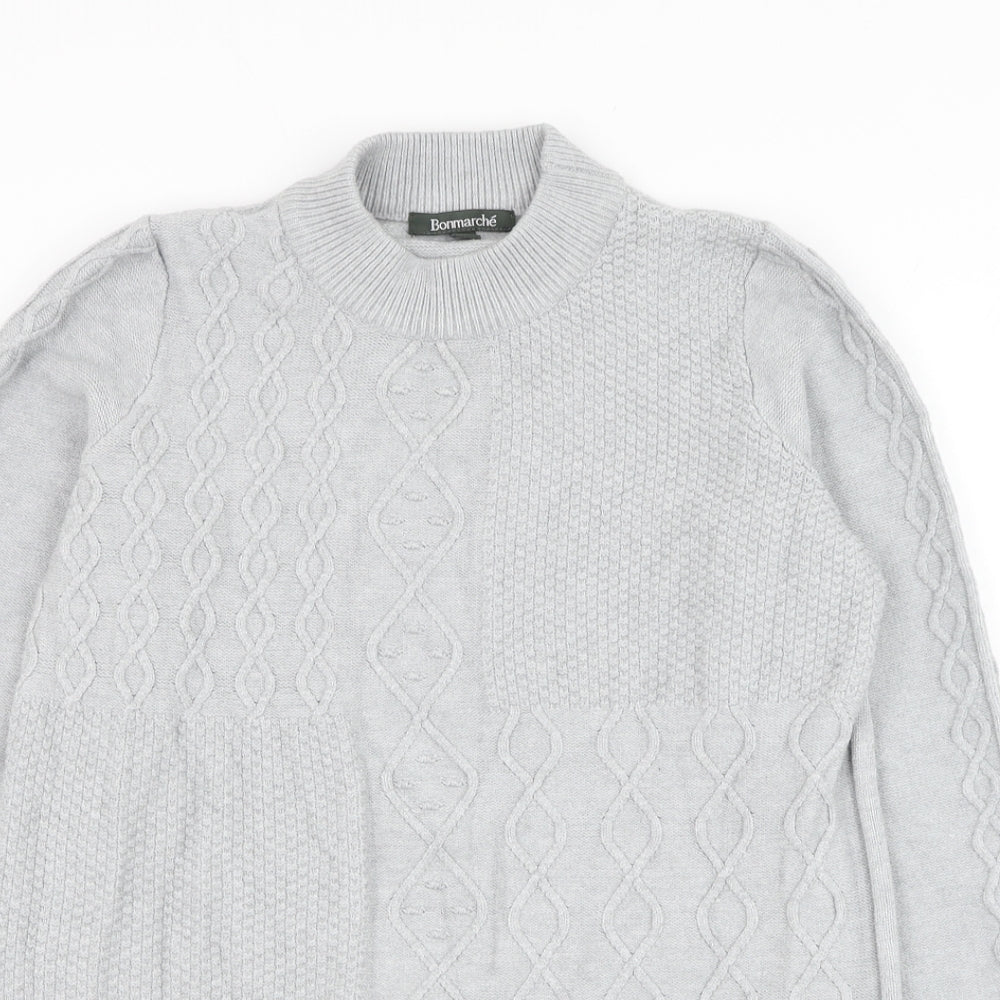 Womens UK Size 14 Bonmarché Grey Pullover Jumper