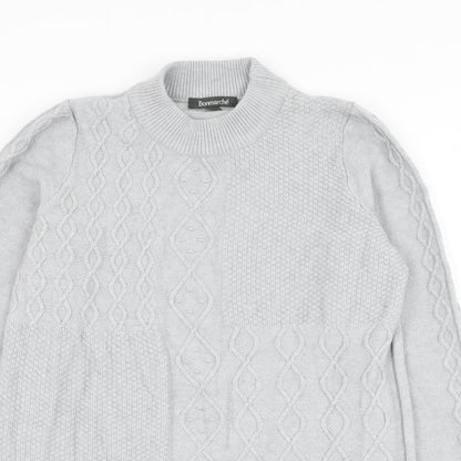 Womens UK Size 14 Bonmarché Grey Pullover Jumper
