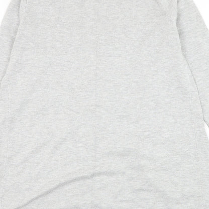 Primark Womens Grey V-Neck Viscose Cardigan Jumper Size 6