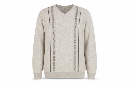 Mens UK Size L Armando Brown Pullover Jumper