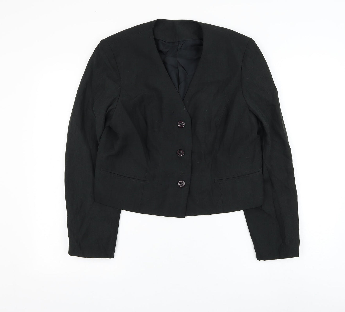 Womens UK Size M Preworn Black Jacket