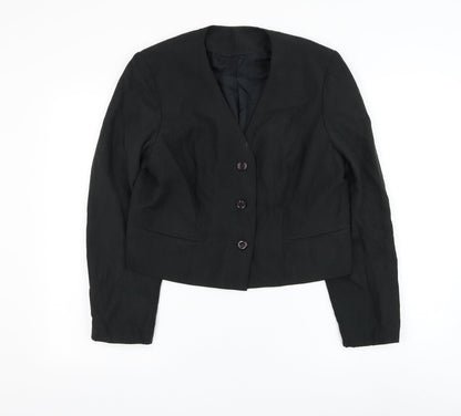 Womens UK Size M Preworn Black Jacket