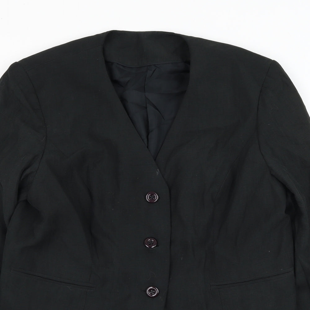 Womens UK Size M Preworn Black Jacket