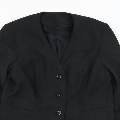 Womens UK Size M Preworn Black Jacket