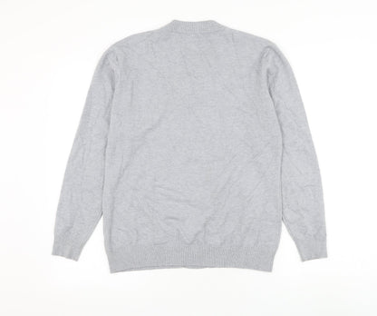 Womens UK Size M Preworn Grey Cardigan Jumper