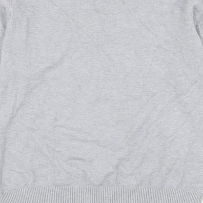 Womens UK Size M Preworn Grey Cardigan Jumper