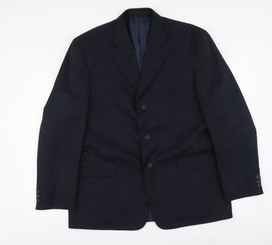 Mens UK Size L Savatini Regular Blue Suit Jacket