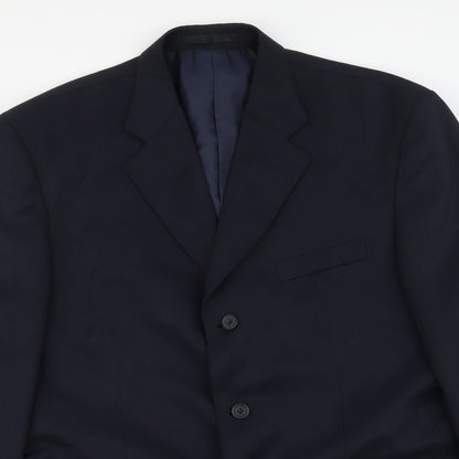 Mens UK Size L Savatini Regular Blue Suit Jacket
