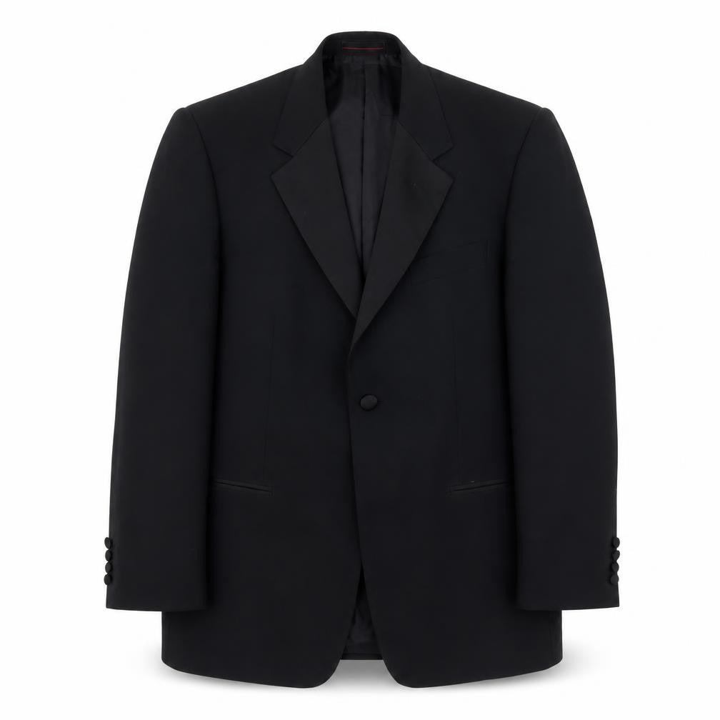 Mens UK Size M 1860 Menswear Regular Black Suit Jacket