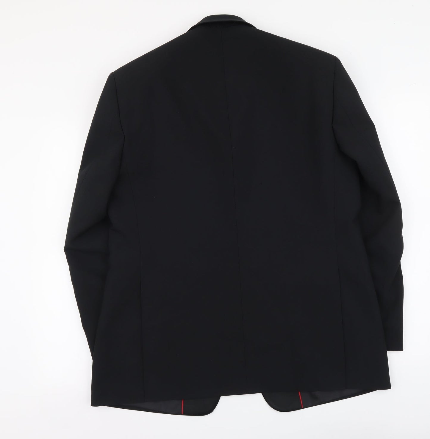 1860 Menswear Mens Black Polyester Jacket Suit Jacket Size M