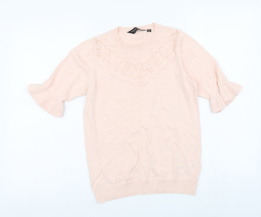 Womens UK Size 10 Dorothy Perkins Pink Pullover Jumper