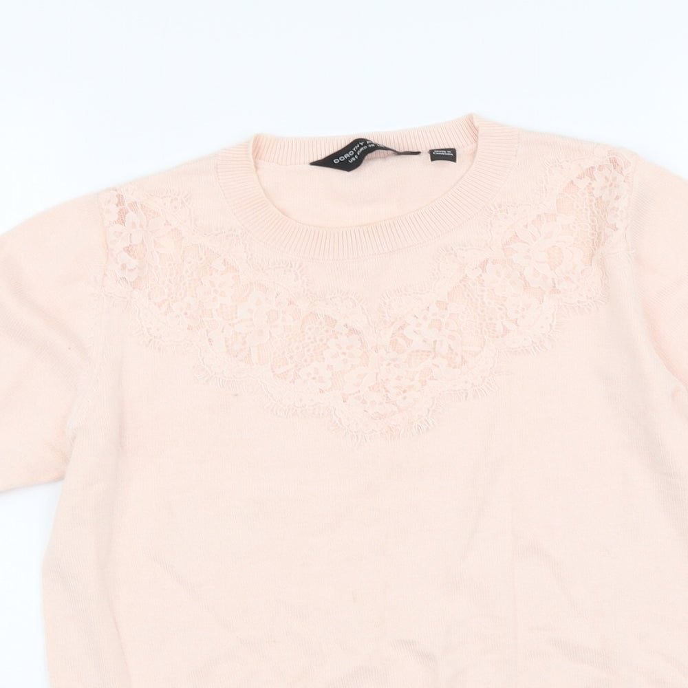 Womens UK Size 10 Dorothy Perkins Pink Pullover Jumper