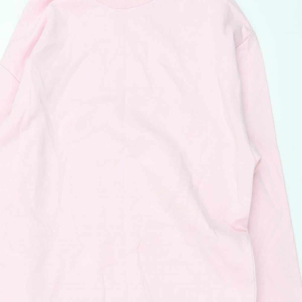 George Girls Pink Cotton Tunic Sweatshirt Size 12-13 Years Pullover