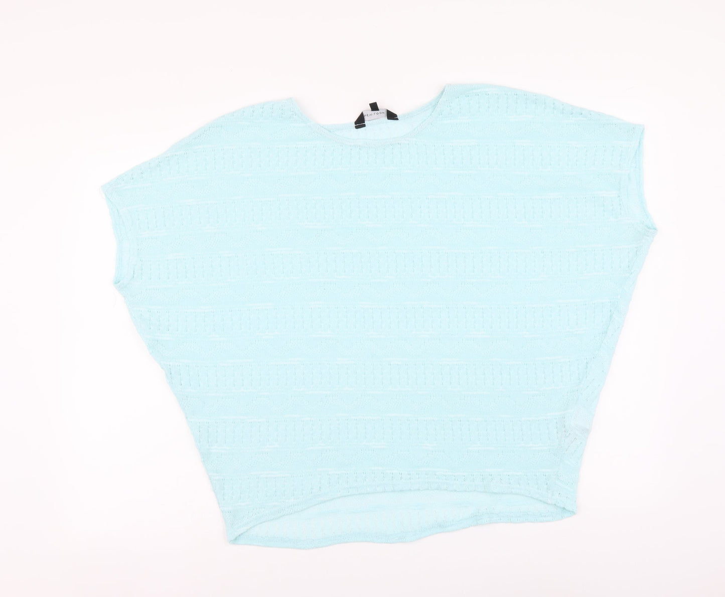 Womens UK Size 12 New Look Blue Basic Blouse