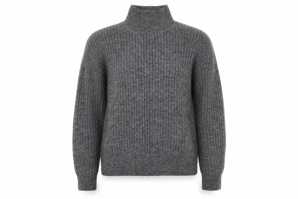 Womens UK Size 6 F&F Grey Pullover Jumper