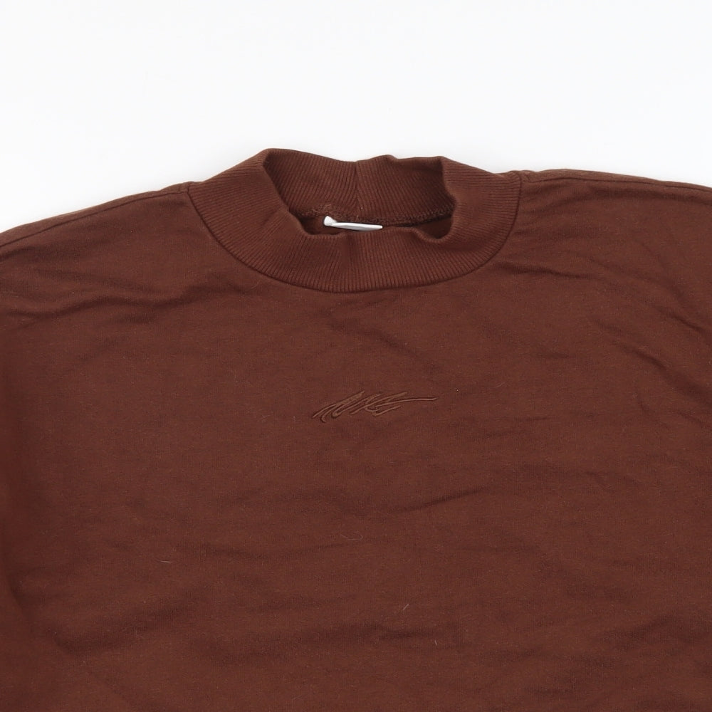 NEXT Girls Brown Cotton Pullover Sweatshirt Size 11 Years Pullover