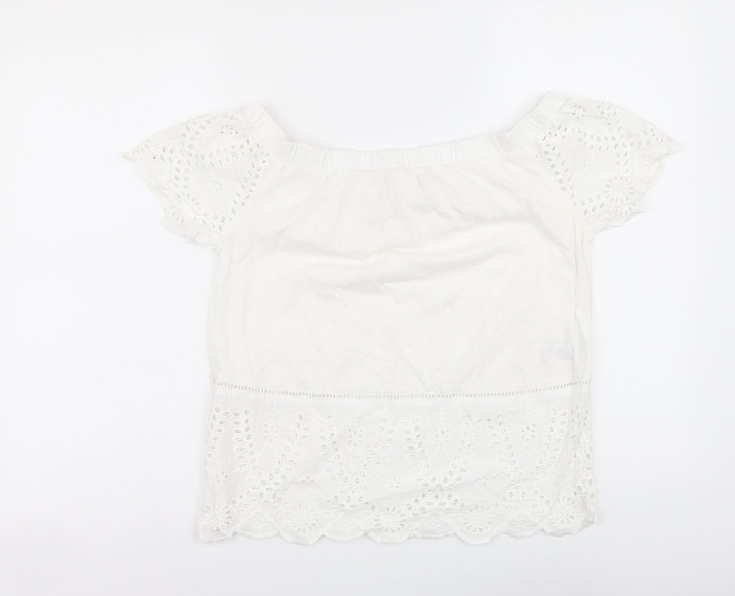 Womens UK Size 8 NEXT White Basic Blouse