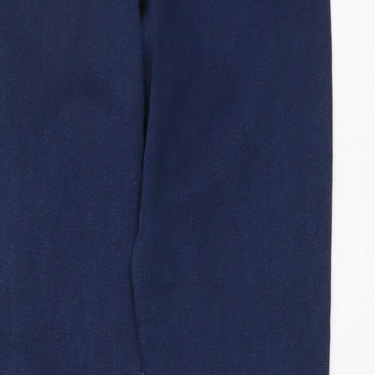 Denim & Co. Womens Blue Cotton Skinny Jeans Size 14 L27 in Regular Button