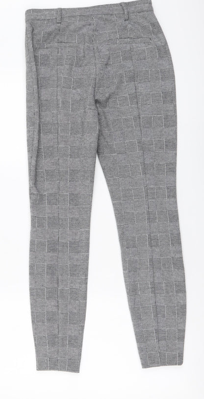 Womens UK Size 8 River Island Regular Fit Chino Grey Trousers
