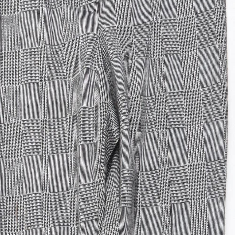Womens UK Size 8 River Island Regular Fit Chino Grey Trousers