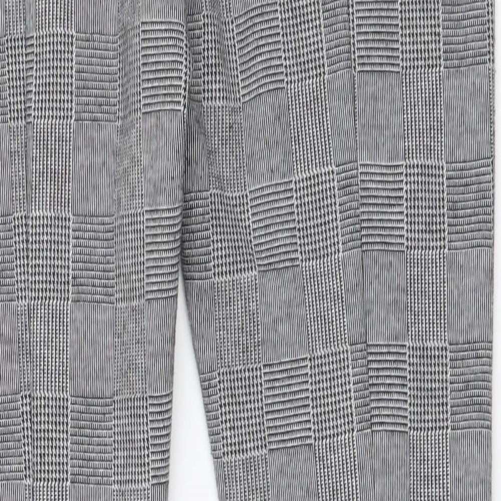 Womens UK Size 8 River Island Regular Fit Chino Grey Trousers
