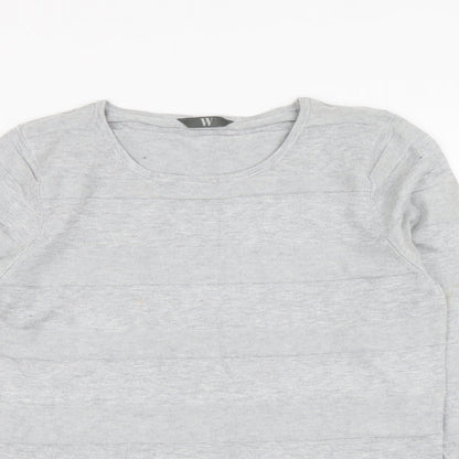 Womens UK Size 14 BHS Grey Pullover Jumper
