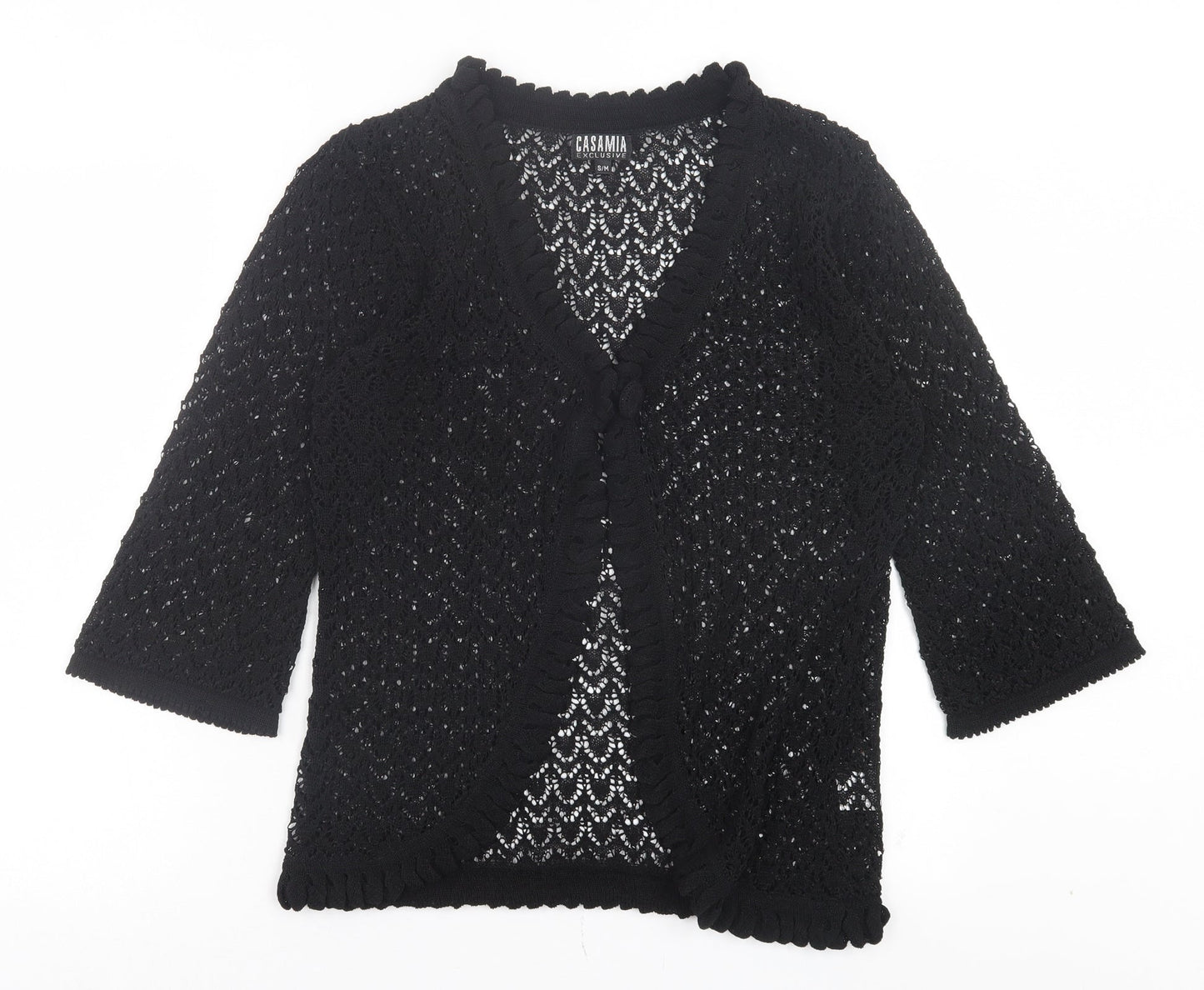 Womens UK Size S Casamia Black Cardigan Jumper