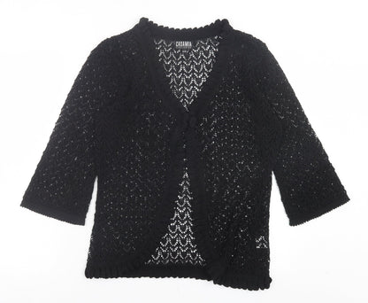 Womens UK Size S Casamia Black Cardigan Jumper