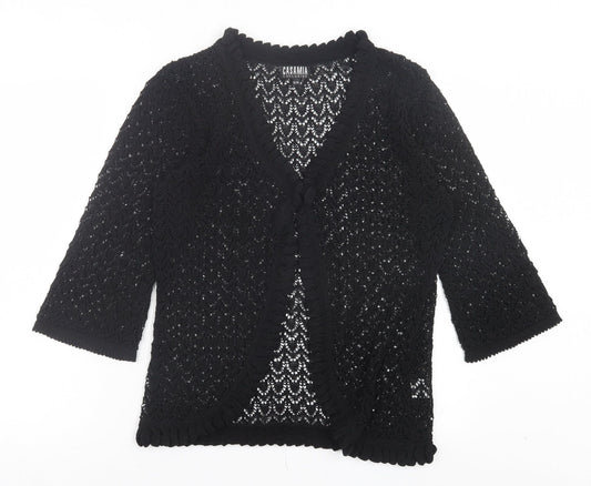 Womens UK Size S Casamia Black Cardigan Jumper